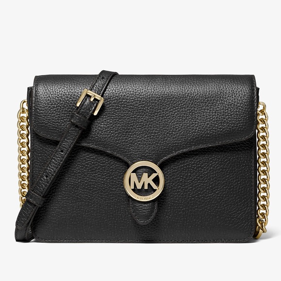 MICHAEL KORS Vanna Medium Pebbled Leather Crossbody Bag - Picture 1 of 12